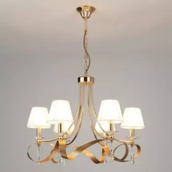 Люстра Adelia 6x40Вт Е14, золото 68x68x53 см