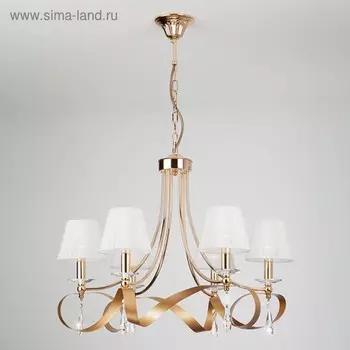 Люстра Adelia 6x40Вт Е14, золото 68x68x53 см