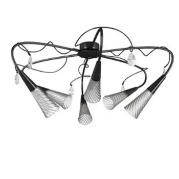 Люстра AEREO 6х25Вт G9 черный 75x35см