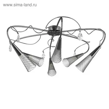 Люстра AEREO 6х25Вт G9 хром 75x35см