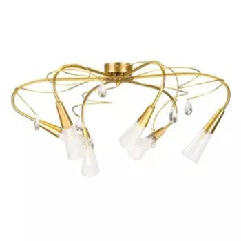 Люстра AEREO 6х25Вт G9 золото 75x35см