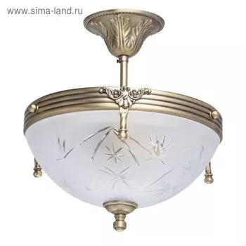 Люстра «Афродита», 3x60Вт Е14, античная бронза