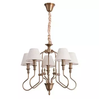 Люстра AGIO, 5x40Вт E14, цвет медь