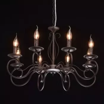 Люстра "Аида" 8x60Вт E14 коричневый