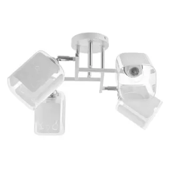 Люстра «Айрис» 4хЕ27 40 Вт бело-хромовый 555527 см BayerLux