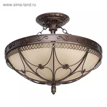 Люстра "Айвенго" 5x60Вт E27 коричневый