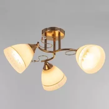 Люстра "Акацуки" 3х60Вт Е27 золото