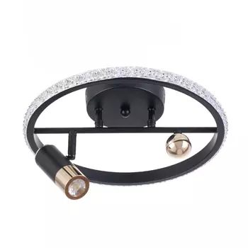 Люстра «Акрополь», 35 Вт LED, черный/золото, 2700-6400k, 303015 см