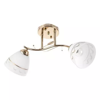 Люстра потолочная BayerLux «Аквила», 2хЕ27, 40 Вт, золото, 4826 см