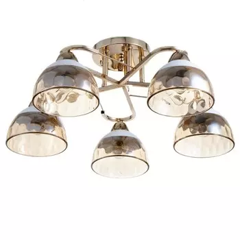 Светильник потолочный BayerLux «Аквила», 5хЕ27, 40 Вт, золото, 451522 см