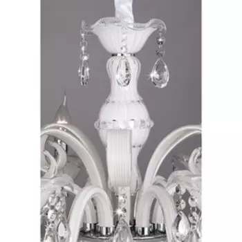 Люстра Albertina 6x60Вт Е14 белый, хром 75x75x98см