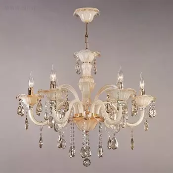 Люстра Albertina 6x60Вт Е14 бежевый, золото 75x75x98см