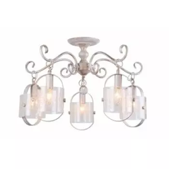 Люстра «Алдан», 40Вт, E14, цвет белый, золото