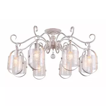 Люстра «Алдан», 40Вт, E14, цвет белый, золото