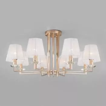 Люстра Alegria, 8x40Вт E14, цвет золото