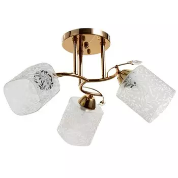 Люстра "Алесса" 3хЕ27 40Вт золото 48х48х27 см