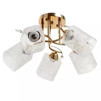 Люстра "Алесса" 5хЕ27 40Вт золото 51х51х27 см BayerLux