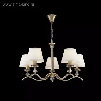 Люстра Alessandra 5x40Вт E14 бронза