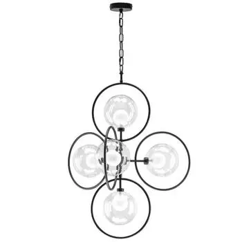 Люстра Alfa, 5x40Вт G9, цвет чёрный