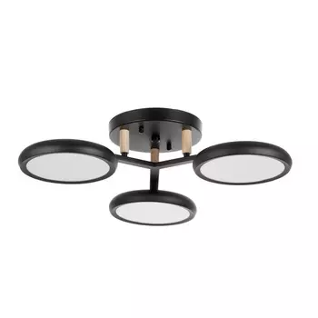 Люстра потолочная BayerLux «Алис», 3хLED, 72 Вт, 3000-6000К, черный, 525213 см