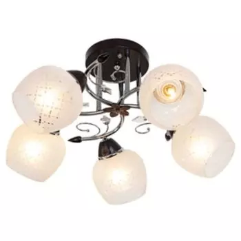 Люстра "Алисия" 5х60Вт Е27 хром/черный