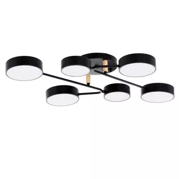 Люстра «Алмо» 6х LED 144 Вт 3000-6000К черный 805821 см BayerLux