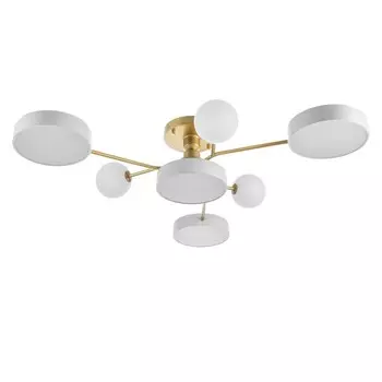 Люстра «Алмони» 4х LED 138 Вт 3000-6000К 3хG4 бело-золотой 767617 см