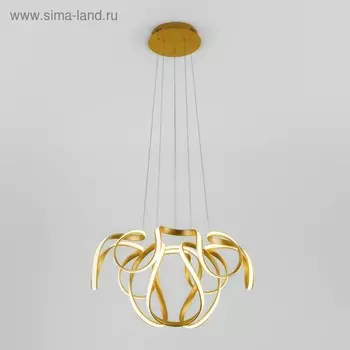 Люстра Alstroemeria, 96 LED, 6300лм, 4200К, цвет золото