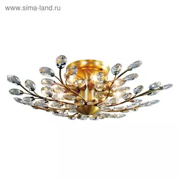 Люстра «Алюма», 8x60Вт E14, бронза 59x43x32 см