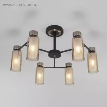 Люстра Amado, 6x15Вт E14, цвет бронза, чёрный
