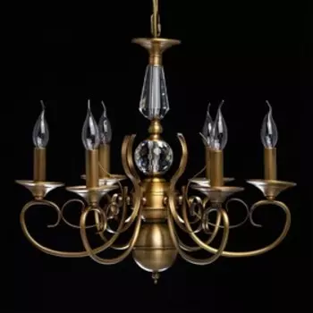 Люстра "Аманда" 6x40Вт E14 латунь