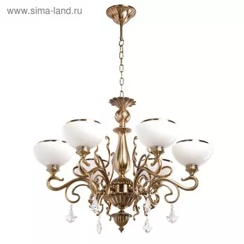 Люстра «Аманда», 6x60Вт E27, медовая бронза