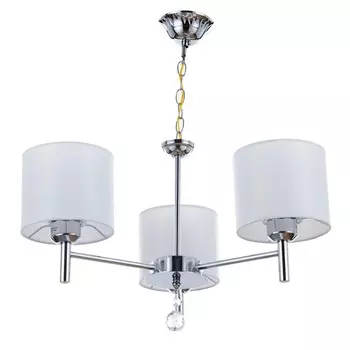 Люстра "Амарант" 3х40Вт Е27 хром 52х52х96(56)см