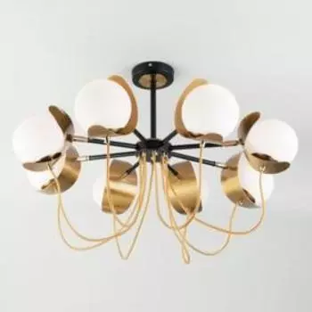 Люстра Amato, 8x60Вт E14, цвет чёрный