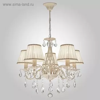 Люстра Amelia 5x60Вт E14 белый с золотом