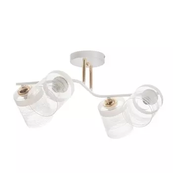 Люстра потолочная BayerLux «Андо», 4хЕ27, 40 Вт, бело-золотой, 503926 см