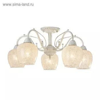 Люстра Andri, 5x60W E14, цвет белое золото