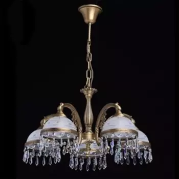 Люстра "Ангел" 5x60Вт Е27 латунь