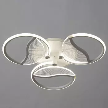 Люстра потолочная BayerLux «Анита» 3хLED, 90 Вт, 3000-6000К, RGB, белый, 60608 см