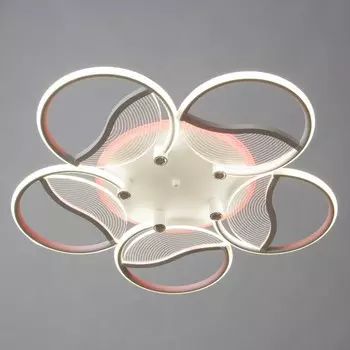 Люстра потолочная BayerLux «Анита», 5хLED, 90 Вт, 3000-6000К, RGB, белый, 65658 см