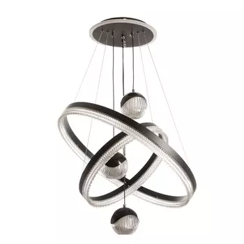 Люстра потолочная BayerLux «Ансел», LED, 174 Вт, 3000-6000К, черный, 6060120 см