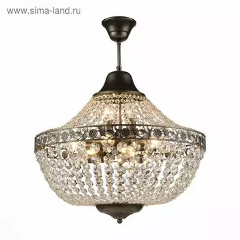 Люстра подвесная St Luce. SL669.403.11. Anticato. 11х40 Вт, E14, 50х50х45 см, цвет чёрное золото