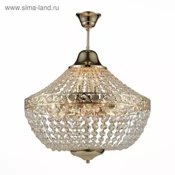 Люстра подвесная St Luce. SL669.203.11. Anticato. 11х40 Вт, E14, 50х50х45 см, цвет французское золото