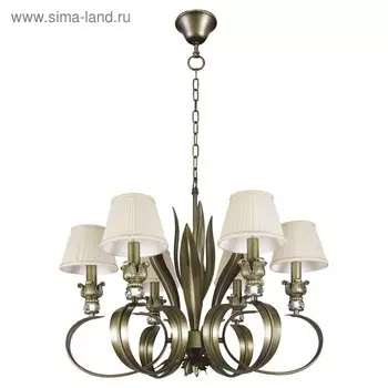 Люстра ANTIQUE 6х40Вт E14, бронза 67x130 см