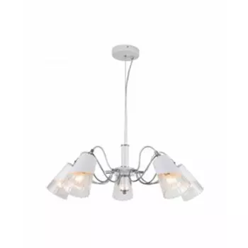 Люстра «Апуре», 40Вт, Е14, цвет белый, хром