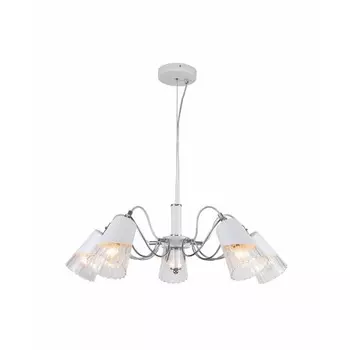 Люстра «Апуре», 40Вт, Е14, цвет белый, хром