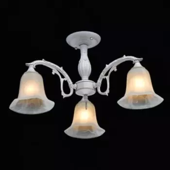 Люстра "Ариадна", 3x60Вт E27, цвет белый, золото