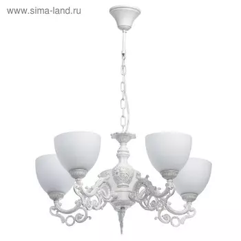 Люстра «Ариадна», 5x60Вт E27, белый