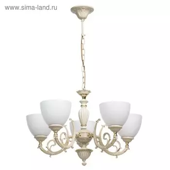 Люстра «Ариадна» 5x60Вт E27 золото, слоновая кость
