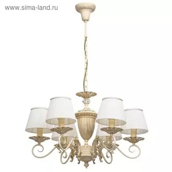 Люстра "Ариадна" 6x40Вт E14 слоновая кость
